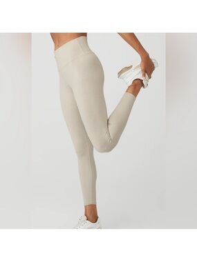 ALO 7/8 High-Waist Airbrush Oatmeal Heather Legging
